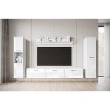 MID.YOU Dnevni Regal Bogota Xl, Bela, Visoki Sijaj, 4-Delno | Shoptok.si
