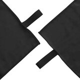 vidaXL Športne brisače 2 pcs Črna 50 x 30 cm Poliester in poliamid | Shoptok.si