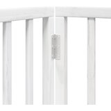  Vrata za pse s vratašcima 9 panela sklopiva 450 cm drvo topole Bijela 50 x 90 x 2 cm | Shoptok.si