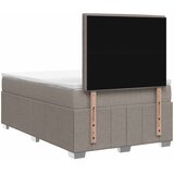  Boxspring krevet s madracem Sivosmeđa 120 x 200 cm Tkanina | shoptok.hr