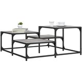 vidaXL Klubska mizica siva sonoma 87,5x87,5x40 cm inženirski les | Shoptok.si