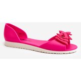 Boto Women's Rubber Ballerina Flats with Bow Fuchsia Georia | shoptok.hr