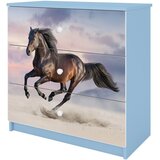  Dječja komoda - KONJ - plava | shoptok.hr