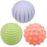  Set senzornih loptica za bebe pastelne boje 3 kom 6 cm | shoptok.hr