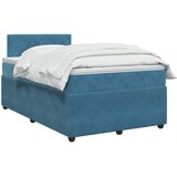  Boxspring krevet s madracem Plava 120 x 190 cm Baršun | shoptok.hr