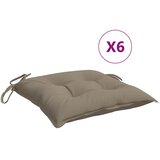  Jastuci za stolice 6 kom smeđesivi 40x40x7 cm od tkanine Oxford | shoptok.hr