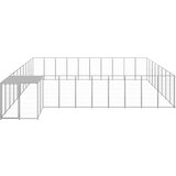  Pasji boks srebrn 25,41 m² jeklo | Shoptok.si