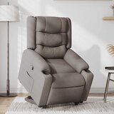  Naslonjač na podizanje od tkanine smeđesivi | shoptok.hr