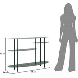 Mauro Ferretti Plavozeleni metalni pomoćni stol 34x118 cm Saturn – | shoptok.hr