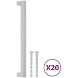  Ručke za ormarić 20 kom srebrne 224 mm od nehrđajućeg čelika | Eponuda.com
