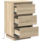  Noćni ormar s ladicama Umjetnički hrast 39 x 34,5 x 65 cm | shoptok.hr