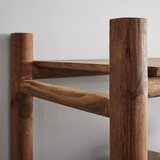 Bessagi Home stoječ regal jasmin, masiven, naravne barve | Shoptok.si