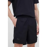 Under Armour Kratke hlače za tek Launch črna barva