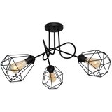  Plafonski luster KARO 3xE27/15W/230V u crnoj boji | Eponuda.com