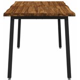  120 x 90 x 75 cm Čvrsto drvo akacije Prirodna i crna Pravokutni - Prirodna i crna 120 x 90 x 75 cm Živi rub | shoptok.hr