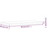  Zidne police 4 kom boja hrasta 40x20x1,5 cm konstruirano drvo | shoptok.hr