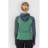 Mons Royale Bella Merino Hood Funkcijska majica deep jade / dark cypress | Shoptok.si