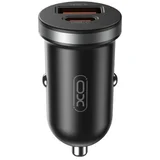 Auto punjac CC56 30W USB+Type C + kabal type-C Crni