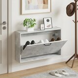  Ormar za cipele na zidu HAARLEM 71 x 17 x 43 cm Betonska siva - Betonska siva | shoptok.hr