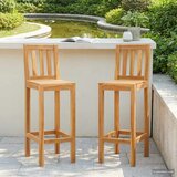  Barska stolica 2 pcs smeđa čvrsto teak drvo Cijene