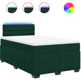  Krevet box spring s madracem tamnozeleni 120x190 cm baršunasti | shoptok.hr