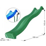 Tobogan vodeni spust od 265cm tamno zeleni | ePonuda.com