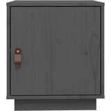  Noćni ormarići 2 kom sivi 40 x 34 x 45 cm od masivne borovine | shoptok.hr