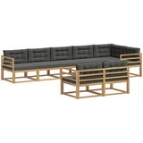  Set vanjskih sofa 6 kom. Bijela i antracit Poliester | Eponuda.com