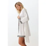 Trendyol Bridal Black Belted Mini Woven Kimono&Kaftan