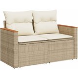  11-dijelni set vrtnih sofa od poliratana s jastucima bež bagrem | shoptok.hr