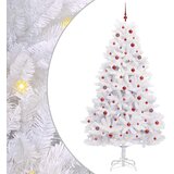  Umjetno božićno drvce s nogom Bijelo 240 cm PVC i čelik | shoptok.hr