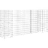  Gabionska sadilica u H-obliku od čelične žice 260 x 40 x 120 cm | shoptok.hr