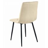  Set od 3 LIBRA stolice - svijetlo bež baršun / crne noge | shoptok.hr