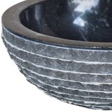  Mramorni umivaonik 40 cm crni | shoptok.hr