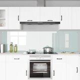  Kuhinjski zid 2 pcs Bijelo 110 x 60 cm Staklo otporno na udarce | Eponuda.com