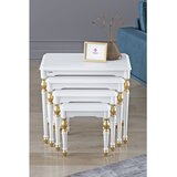 Hanah home set od 4 umetnutih stočića Saray Avangart, beli Cene