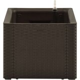  Povišena vrtna gredica samozalijevanje boja kave 100x43x33 cm | shoptok.hr