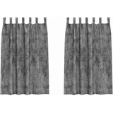  Baršunaste zavjese 2 kom. Siva 175 x 140 cm Baršun | shoptok.hr