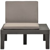  Vrtne ležaljke s jastucima 4 kom plastične antracit | shoptok.hr