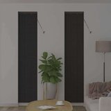 vidaXL Okenska roleta z zavesami Drugo Temno siva 40 x 220 cm Aluminij | Shoptok.si