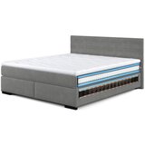 MID.YOU POSTELJA Z VZMETNICO 160 cm x 200 cm , les, tekstil krem barve | Shoptok.si