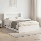  Okvir kreveta s pohranom Bijela 150 x 200 cm Konstruirano drvo | shoptok.hr