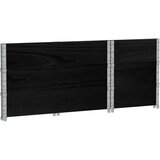 Vrtna sadilica crna 100x50 cm od masivne borovine | shoptok.hr
