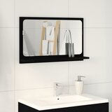 vidaXL Ogledalo Kupaonica Crni Hrast Drvo 60 x 10.5 x 37 cm Ogledalo Cijene