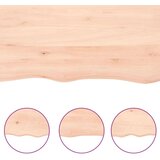  Stenska polica 200x30x(2-4) cm neobdelana trdna hrast | Shoptok.si