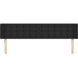  Uzglavlje s ušima crno 183x16x78/88 cm umjetna koža | shoptok.hr