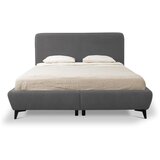 Makamii Tamno sivi tapecirani bračni krevet s prostorom za odlaganje s podnicom 160x200 cm Makapu – | shoptok.hr