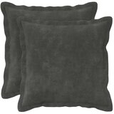  Presvlaka za jastuk 2 kom. HOUTEN Antracit 45 x 45 cm - Dizajn s paspulom Antracit 2 | shoptok.hr