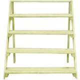 Maison Chic Stojalo za rože - Stojalo za cvetje 80x80x80 cm impregnirana borovina, (21790411) | Shoptok.si