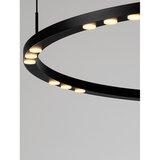 Nova Luce Mat crna LED viseća svjetiljka aluminijska s mogućnosti zatamnjivanja ø 80 cm Lunette – | shoptok.hr